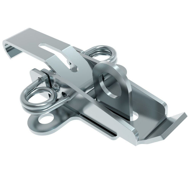 SOUTHCO Draw Latch, Pad Lockable, Short Blade, Steel, Zinc Plate, Bright chromate [V2-0026-07]