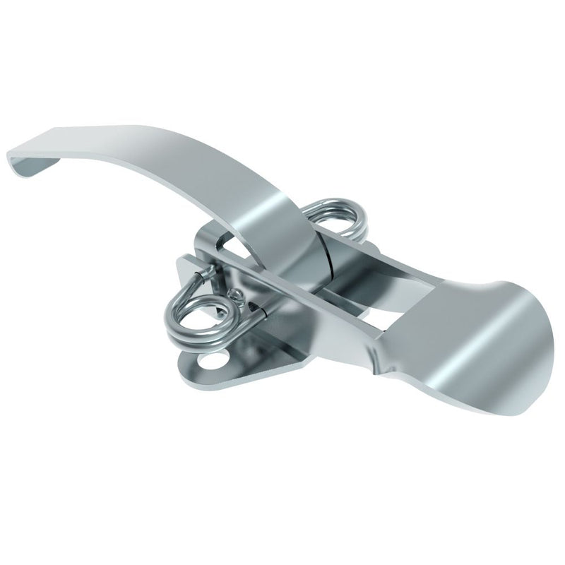 SOUTHCO Draw Latch, No Restriction, Long Blade, Steel, Zinc Plate, Bright chromate [V3-0072-07]