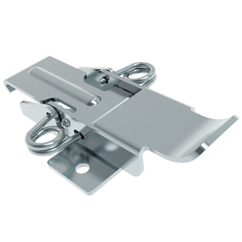 SOUTHCO Draw Latch, No Restriction, Short Blade, Steel, Zinc Plate, Bright chromate [V4-0006-02]