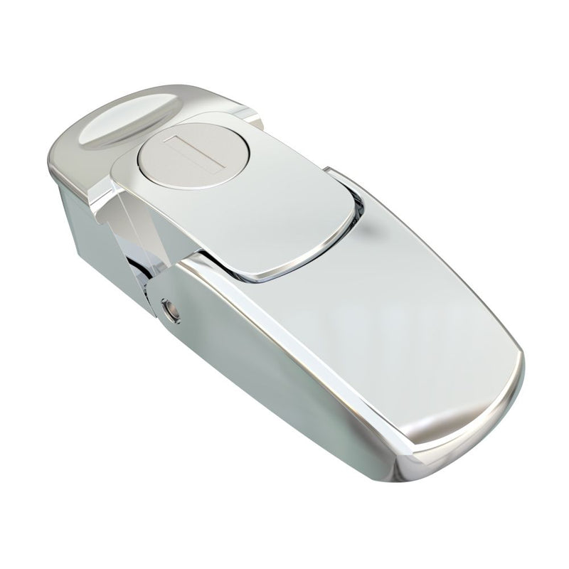 SOUTHCO Draw Latch, Key Locking, Small Size, Zinc Alloy, Chrome Plated, Polished [V7-10-115-10]