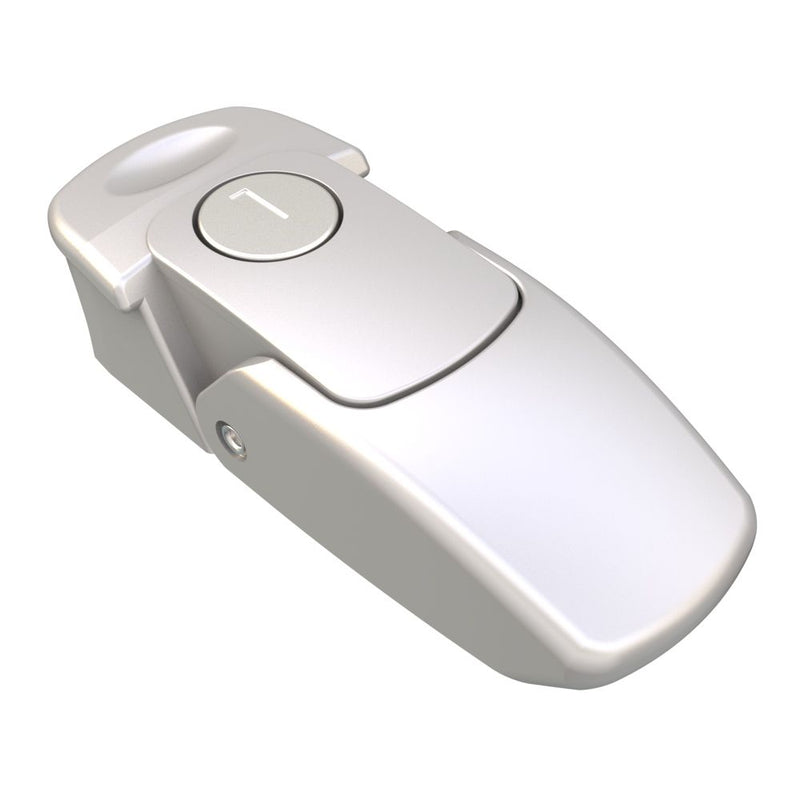 SOUTHCO Draw Latch, Key Locking, Large Size, Zinc Alloy, Chrome Plated, Satin [V7-20-111-20]