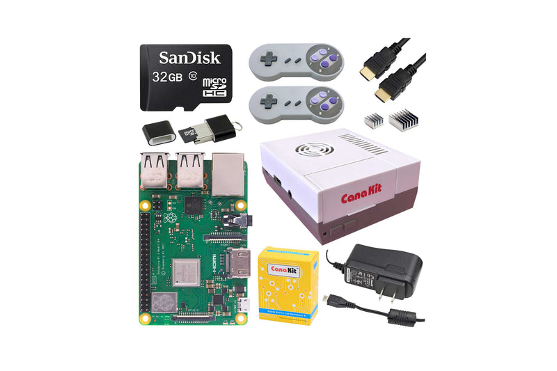 Raspberry Pi 3 B+ Retro Gaming Kit With 2 Gamepads - 32Gb
