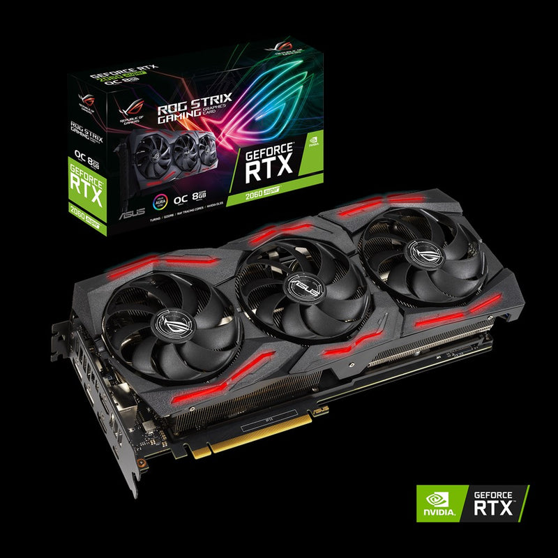 Card màn hình VGA ASUS ROG-STRIX-RTX2060S-O8G-EVO-GAMING, 8GB, GDDR6, (ASU734)