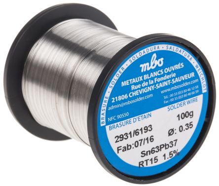 MBO SN63 PB 0,35/10 SANS NETTOYAGE RT15 - 100G 547300