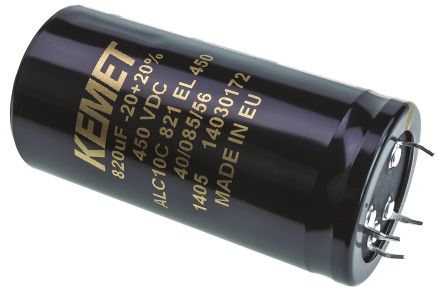 KEMET ALC10C821EL450 1731987