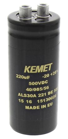 KEMET ALS30A221DE500 3818624