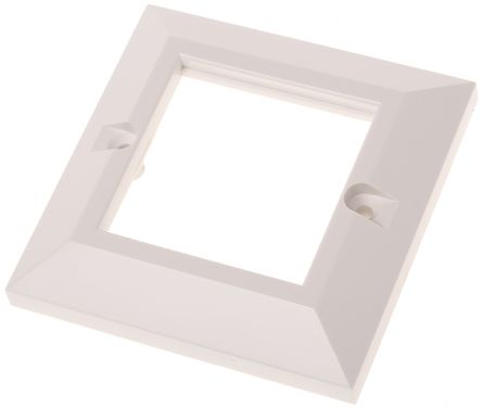 HellermannTyton 854-35011 SINGLE GANG F/PLATE BEVEL-WH 3877718