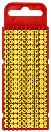 HellermannTyton 561-01002 WIC1-B,C,U,V,W,P,D,F,I,M-PA66-YE 4084535