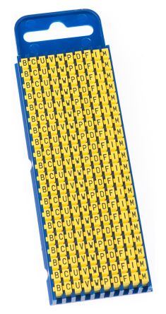 HellermannTyton 561-02002 WIC2-B,C,U,V,W,P,D,F,I,M-PA66-YE 4084709