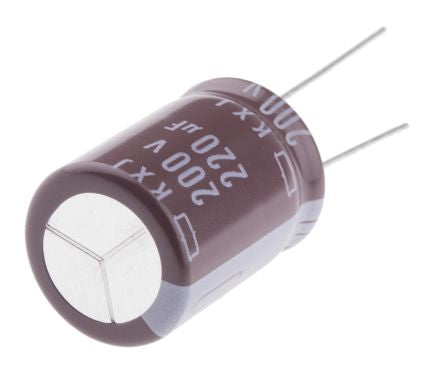 Nippon Chemi-Con EKXJ201ELL221MM25S 7567601
