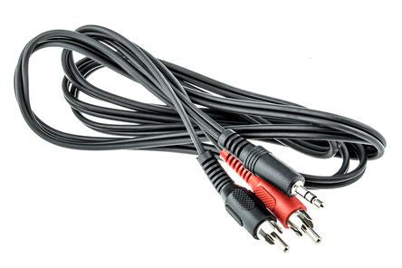 3.5Mm Stereo To Twin Rca Cable - 1 Metre