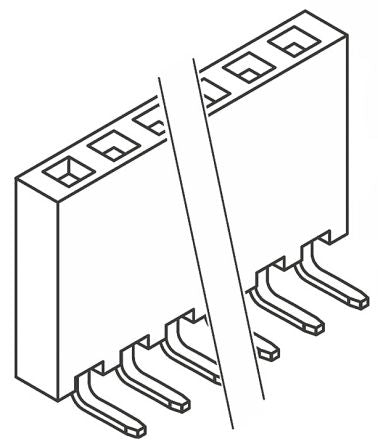Samtec SSW-102-02-G-S-RA 7655613
