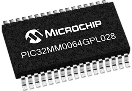 Microchip PIC32MM0064GPL028-I/SS 1241562