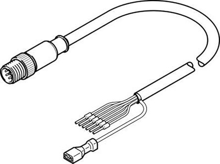 Festo NEBM-M12G8-E-10-Q5-LE6 1259855