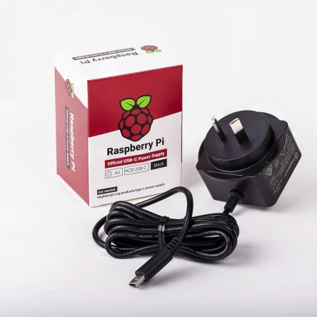 Raspberry Pi RPI4 PSU AU BLACK BULK 1873427