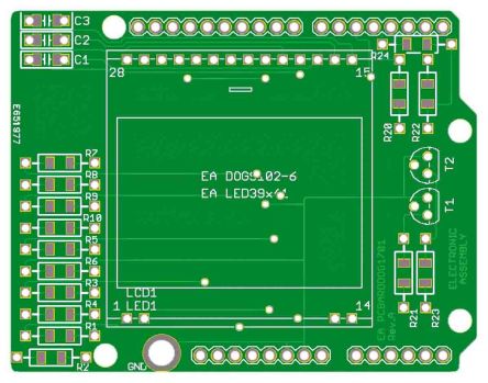 Electronic Assembly PCBARDDOG1701 1971191