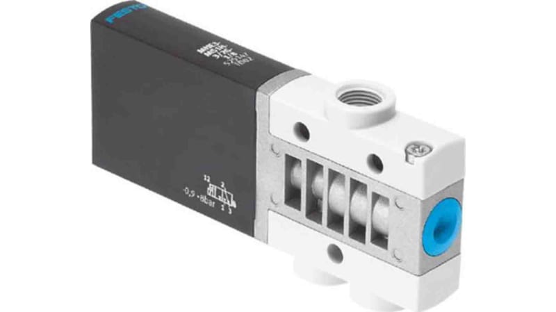 Festo 3/2 Closed Monostable Solenoid Valve - Electrical G 1/8 MHE3 Series
