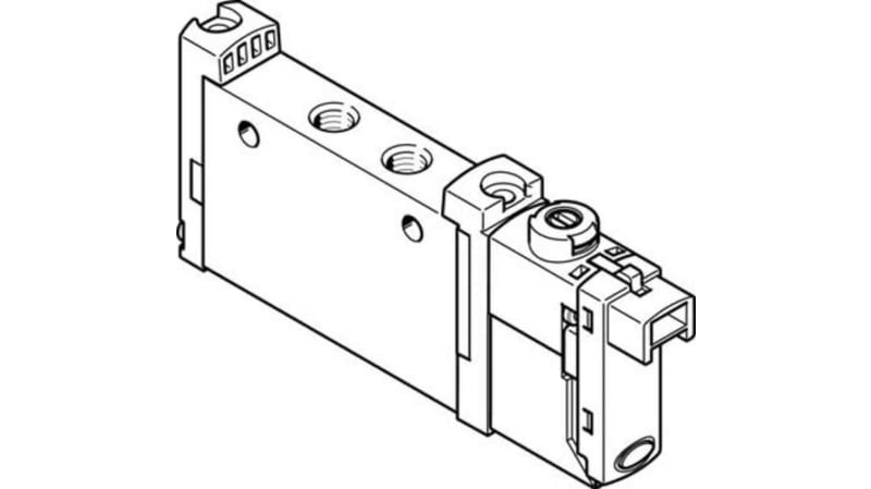 Festo 5/2 Monostable Solenoid Valve - Electrical Metric M5 VUVG Series