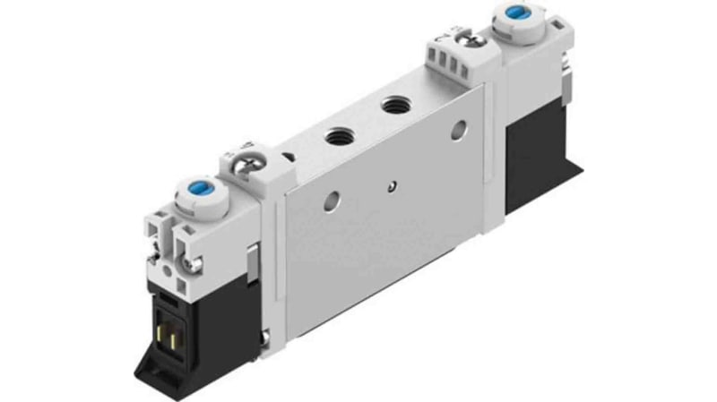Festo 2x3/2 Closed Monostable Solenoid Valve - Electrical Metric M5 VUVG Series