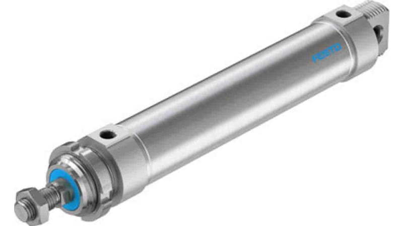 Festo Pneumatic Roundline Cylinder 50mm Bore, 200mm Stroke, DSNU Series, Double Acting
