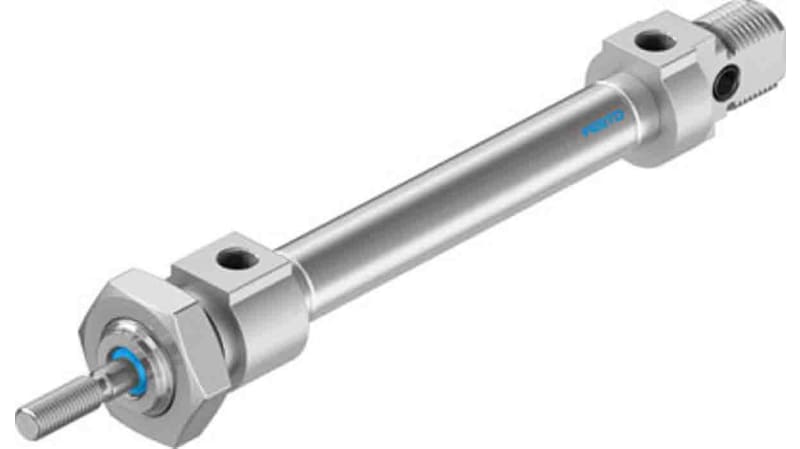Festo Pneumatic Roundline Cylinder 8mm Bore, 40mm Stroke, DSNU Series, Double Acting