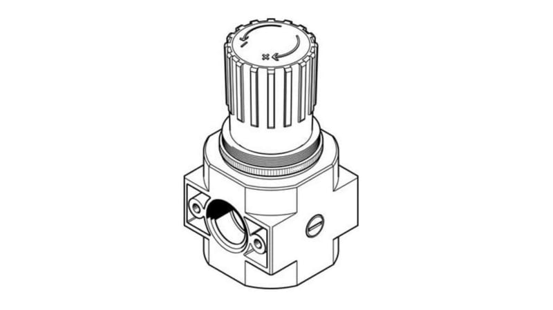 Festo G 1/4 Pneumatic Regulator - 0.5bar to 12bar