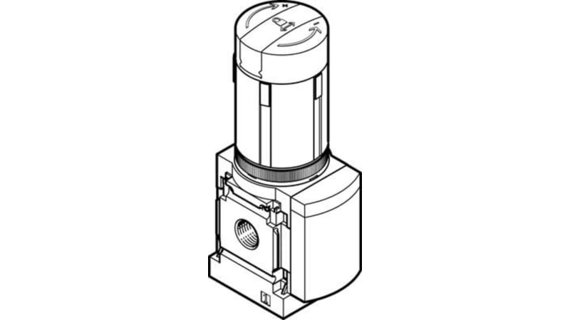 Festo G 1/4 Pneumatic Regulator - 0.3bar to 7bar