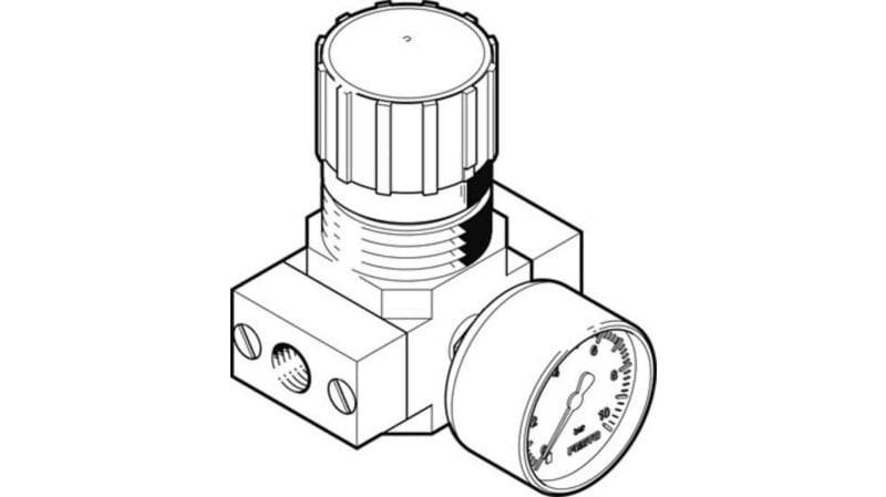 Festo G 1/8 Pneumatic Regulator - 0.5bar to 7bar