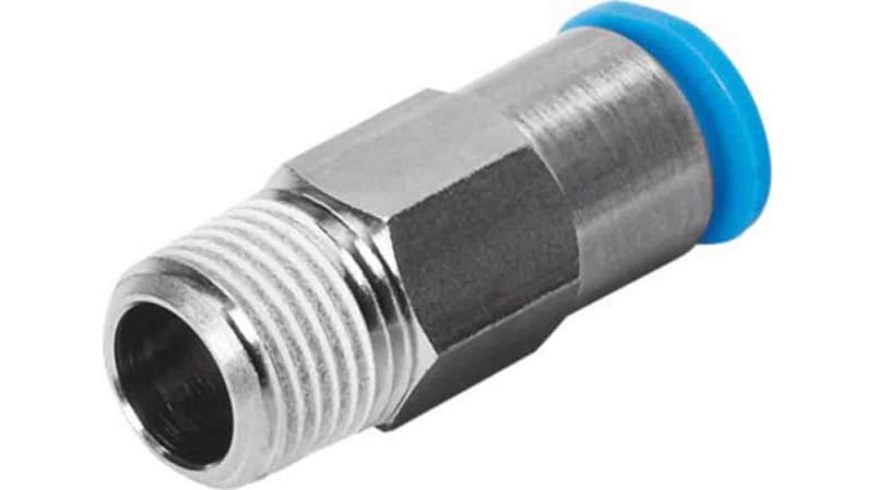 Festo Straight Threaded Adaptor to R 1/8 Male to Push In 4 mm