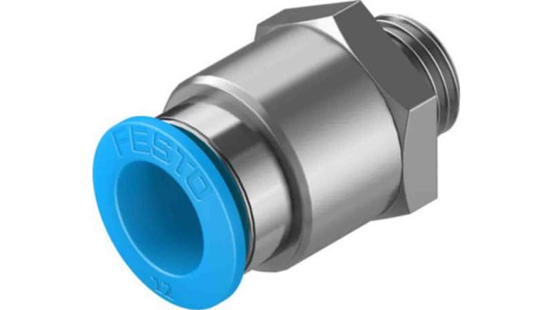 Festo Straight Threaded Adaptor to G 1/4 Male to Push In 12 mm