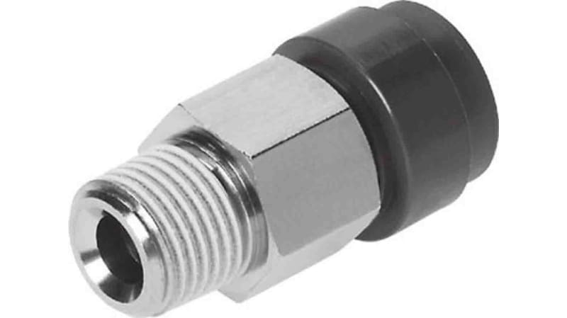 Festo Straight Threaded Adaptor to R 1/2 Male to Push In 10 mm