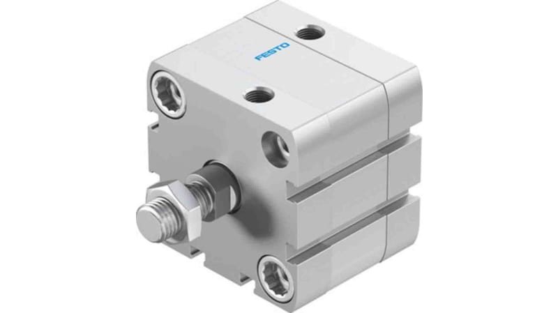 Festo Pneumatic Compact Cylinder 50mm Bore, 10mm Stroke, ADN Series, Double Acting
