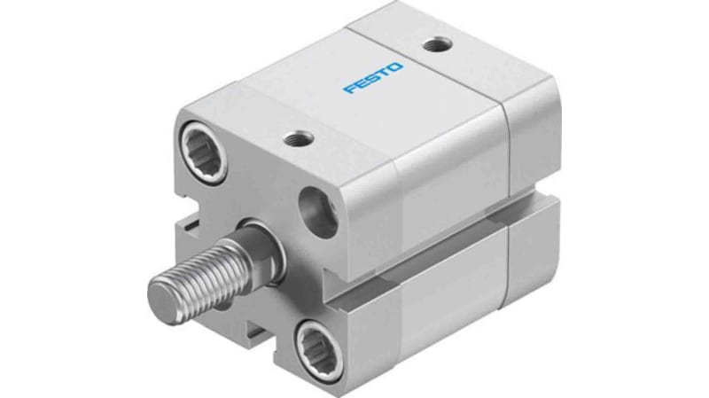 Festo Pneumatic Compact Cylinder 25mm Bore, 10mm Stroke, ADN Series, Double Acting