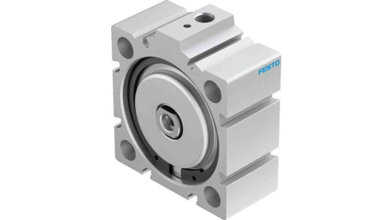 Festo Pneumatic Compact Cylinder 63mm Bore, 10mm Stroke, AEVC Series, Single Acting