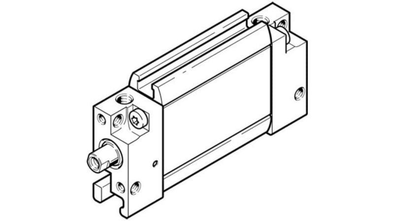 Festo Pneumatic Compact Cylinder 12mm Bore, 10mm Stroke, DZF Series, Double Acting