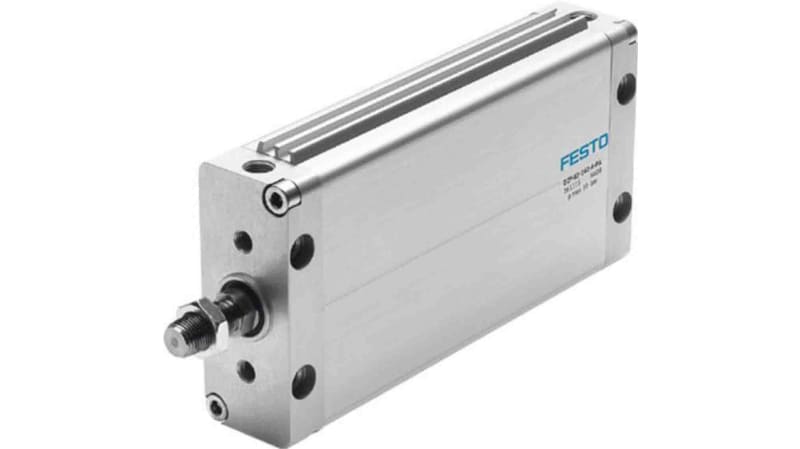 Festo Pneumatic Compact Cylinder 63mm Bore, 200mm Stroke, DZF-63-200-A-P-A Series, Double Acting