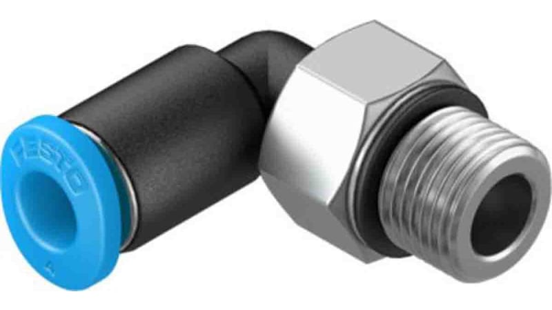 Festo Elbow Threaded Adaptor to M7 Male to Push In 4 mm