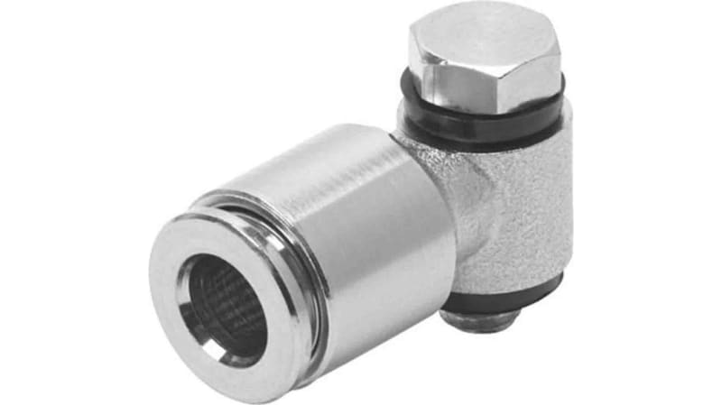 Festo Elbow Threaded Adaptor to G 3/8 Male to Push In 10 mm
