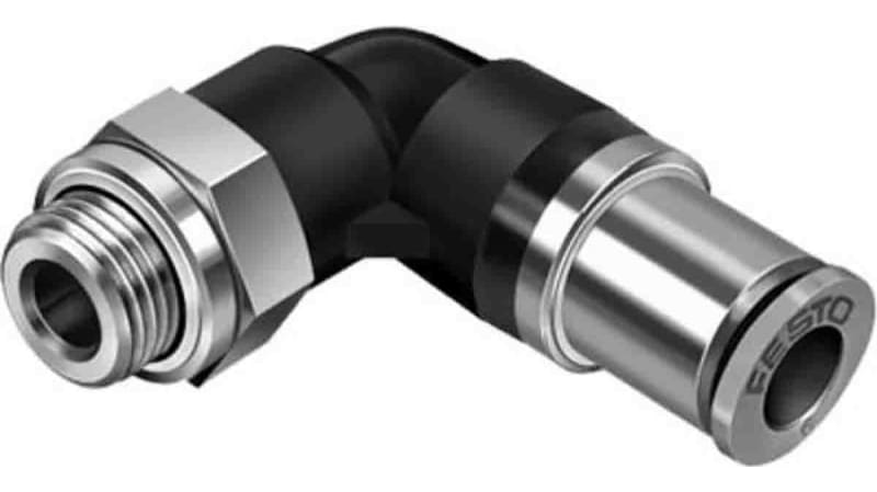 Festo Elbow Threaded Adaptor to G 1/4 Male to Push In 8 mm