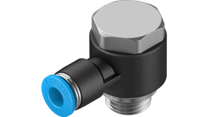 Festo Elbow Threaded Adaptor to G 1/4 Male to Push In 6 mm