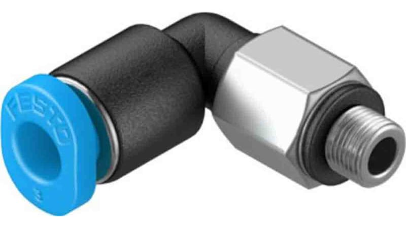 Festo Elbow Threaded Adaptor to M5 Male to Push In 2 mm