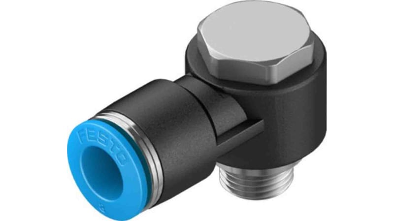 Festo Elbow Threaded Adaptor to G 1/8 Male to Push In 8 mm