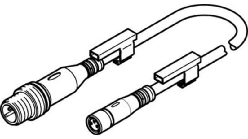Festo NEBU-M8G3-K-0.5-M12G3 Series Connector