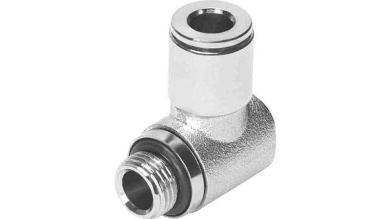 Festo Elbow Threaded Adaptor to G 1/4 Male to Push In 10 mm