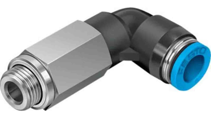 Festo Elbow Threaded Adaptor to G 1/8 Male to Push In 4 mm
