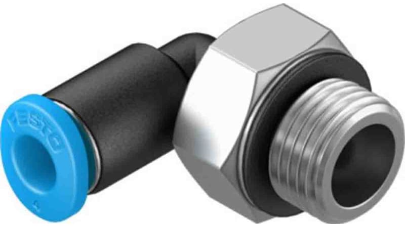 Festo Elbow Threaded Adaptor to G 1/8 Male to Push In 4 mm