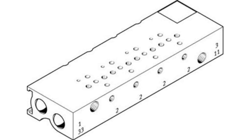 Festo MHA1-PR4-3-M3-PI-PCB manifold block