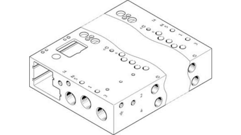 Festo VABM-L1-14W-G14-5-GR manifold rail