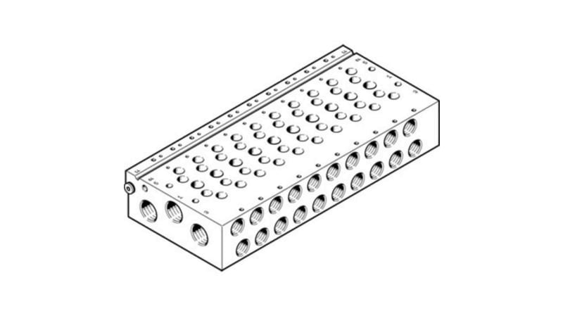 Festo VABM-L1-18W-G38-4 manifold rail