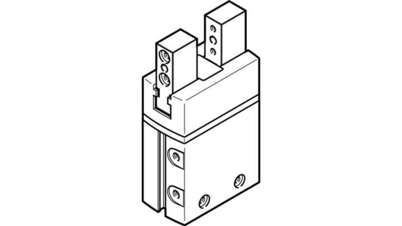 Festo 2 Finger Double Action Pneumatic Gripper, DHPS-20-A-NO